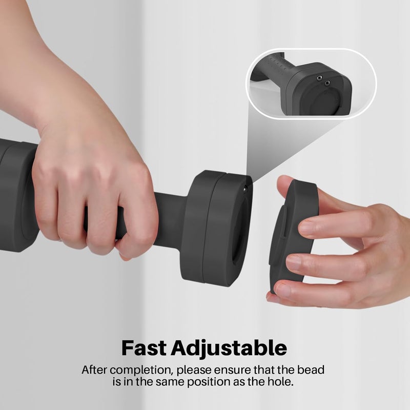 Zempox Adjustable Dumbbell Set of 2, 4 in 1 Free Weights Dumbbells Set for Women, Hand Weights for Women at Home, Each 2lb 3lb 4lb 5lb with TPU Soft Rubber Handle for Home Gym Exercise Training - Image 3